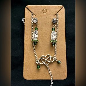 New handmade earrings and necklace set Celtic